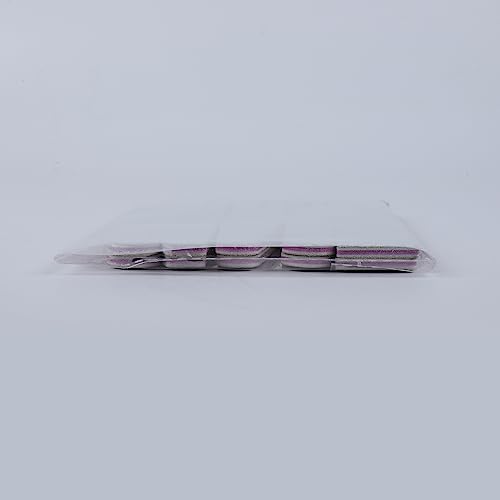 FANDAMEI 10 Pcs in 5 Shapes Professional Nail Files 100/180 Grit Double Sided Polishing Sanding for Manicure, Home and Salon