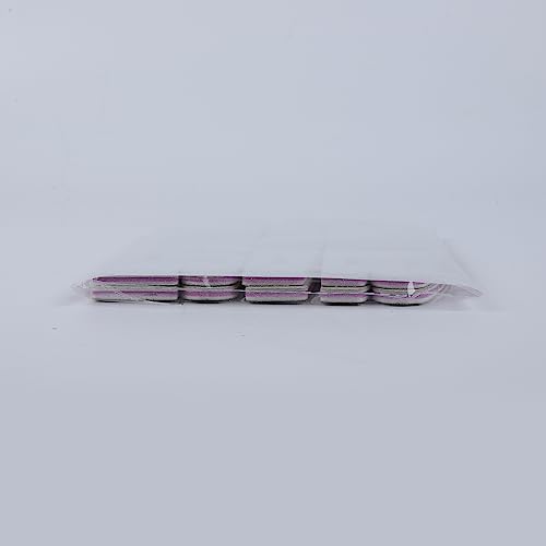 FANDAMEI 10 Pcs in 5 Shapes Professional Nail Files 100/180 Grit Double Sided Polishing Sanding for Manicure, Home and Salon