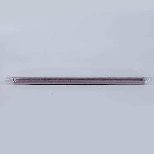 FANDAMEI 10 Pcs in 5 Shapes Professional Nail Files 100/180 Grit Double Sided Polishing Sanding for Manicure, Home and Salon