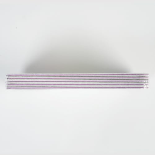 URAQT Nail Files, 15pcs Professional Curved Nail File Set, 100/180 Grit Double-Sided Emery Board Fingernail Files Manicure Tools for Natural Nail and Acrylic Nail