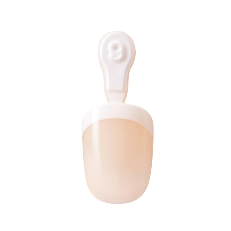 KISS Salon Acrylic, Press-On Nails, Nail glue included, 'Crush Hour', French, Petite Size, Squoval Shape, Includes 28 Nails, 2g Glue, 1 Manicure Stick, 1 Mini File