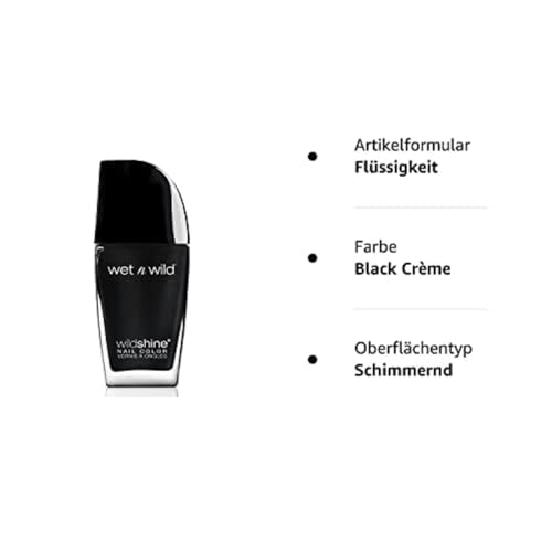 Markwins Wet N Wild Wildshine Nail Color Black Creme