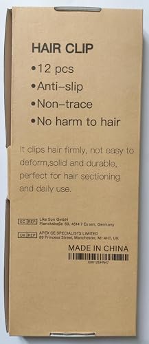 12pcs Hair Clips for Styling Sectioning + 1pcs Antistatic Parting Comb for Women Girl Stylist Hair Braiding Cutting Hairdressing Salon Tool by JT JUSTIME
