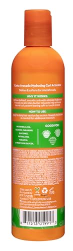 Cantu Avocado Hydrating Curl Activator Cream, Silicone-Free, 12 Ounce