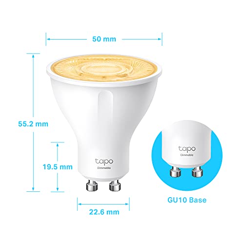 Dimmable GU10 Spotlight Bulbs, Tapo L610 4-Pack