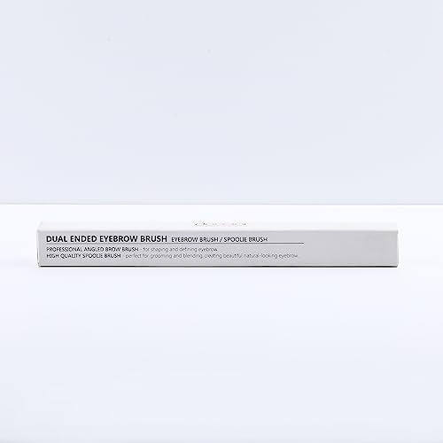 Docolor Duo Eyebrow Brush,Professional Angled Eye Brow Brush and Spoolie Brush
