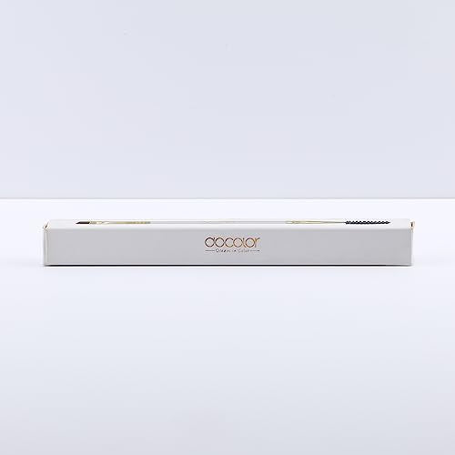 Docolor Duo Eyebrow Brush,Professional Angled Eye Brow Brush and Spoolie Brush