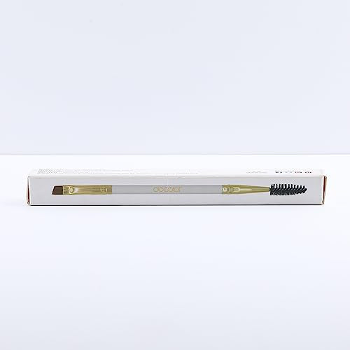 Docolor Duo Eyebrow Brush,Professional Angled Eye Brow Brush and Spoolie Brush