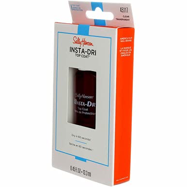 Sally Hansen Insta-Dri Topcoat Clear 0.45 Ounce (13.3ml)