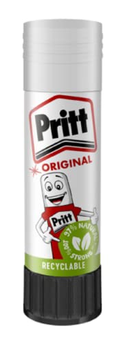 Pritt Glue Stick, Safe & Child-Friendly Craft Glue for Arts & Crafts Activities, Strong-Hold Adhesive for School & Office Supplies, 24 x 43 g Pritt Stick