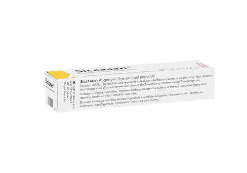 Siccasan Intensive Dry Eye Gel with Carbomer and Dexpanthenol | Corneal Gel & Eye Lubricant | Relief Against Dry, Irritated and Sore Eyes | Night Time Use for Dry Eyes