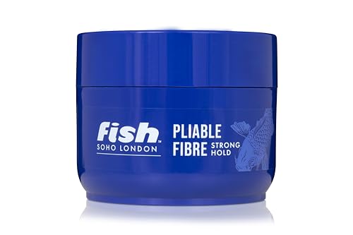 fish Original Fishfibre Pliable Fibre, Mens Hair Styling Product Suitable for Short & Medium Length Hair. Stylist & Barber Used. Super Matt Finish Firm Hold, Natural & Defined Look, 100ml