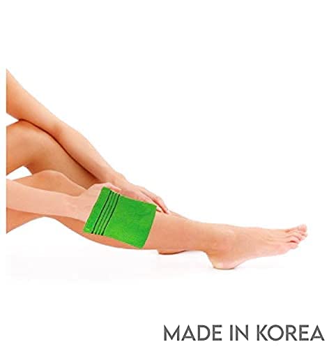 GOLDSANGSA Songwol Towel Exfoliating Towel Bath Washcloth 4 Pcs (Green) for Dead Skin