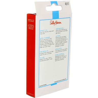 Sally Hansen Insta-Dri Topcoat Clear 0.45 Ounce (13.3ml)