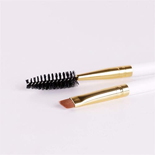 Docolor Duo Eyebrow Brush,Professional Angled Eye Brow Brush and Spoolie Brush