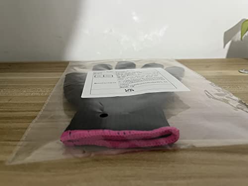 Professional Heat Resistant Styling Glove, Heat Lock for Curling, Flat Iron and Curling Wand, Suitable for Left and Right Hands, 1 Piece, Pink Edge