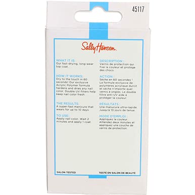 Sally Hansen Insta-Dri Topcoat Clear 0.45 Ounce (13.3ml)