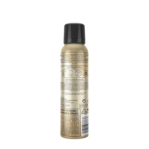 Charles Worthington ShinePlex Glossing Mist, for Frizzy Hair, Nourishing and Weightless Finishing Spray, Salon Treatment for Smoother Hair, 150 ml
