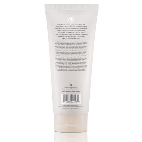 Naturium The Smoother Glycolic Acid Body Lotion, Resurfacing & Exfoliating Treatment, with 10% Glycolic Acid | 16.9 FL OZ / 500 ML