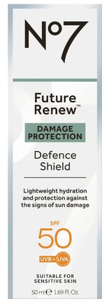 Generic BOOTS NO7 FUTURE RENEW DAMAGE PROTECTION DEFENCE SHIELD SPF50
