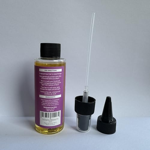 Cliphair Tape Hair Extensions Remover 118ml, Easy to Use Tape Remover Hair Extensions 4 FL oz, Citrus Oil Enriched Adhesive Tape Remover