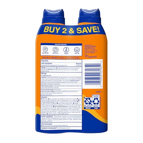 Banana Boat Ultra Mist Sport Performance Broad Spectrum Sun Care Twin Pack Sunshine Screen Spray – SPF 30, 6 Ounce by Banana Boat