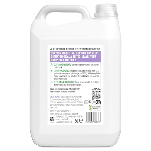 Ecover Hand Soap Refill, Lavender & Aloe Vera, 5L