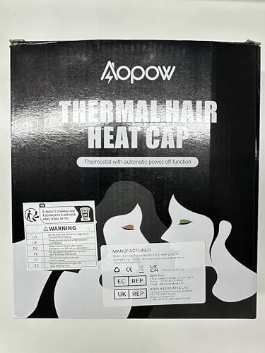 Hair Cap Treatment Steamer - Deep Conditioning Thermal Heat Caps Electric for Afro Hair Hot Care Hat Home Spa with 2 Mode/Pink (UK Plug)