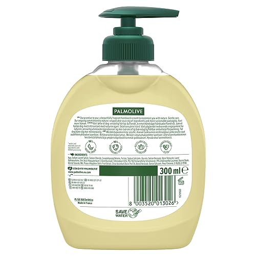 Palmolive Naturals Milk & Honey Liquid Hand Soap 12x300ml multipack, vitamin E hand soap to nourish skin, leaves hands feeling soft, with plant-based milk, ingredients of 96% natural origin*