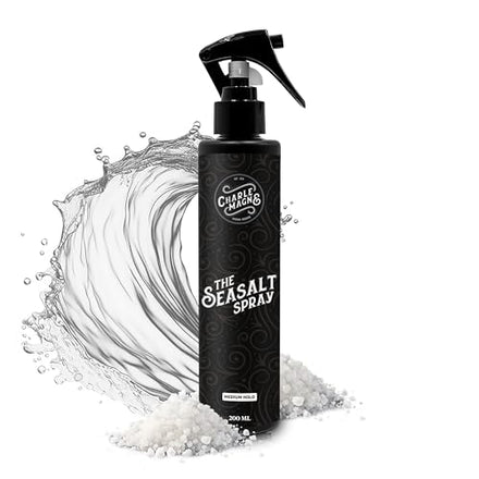 Charlemagne Sea Salt Spray for Men - Salt Water Texture Spray for Hair Volume & Beach Wave Curls with Heat Protection - Matte Finish, Made in Germany (200 ml (1 pack), Medium Hold)