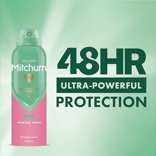 Mitchum Women Advanced Powder Fresh Anti-Perspirant Deodorant Spray, 200 ml, Pack of 6