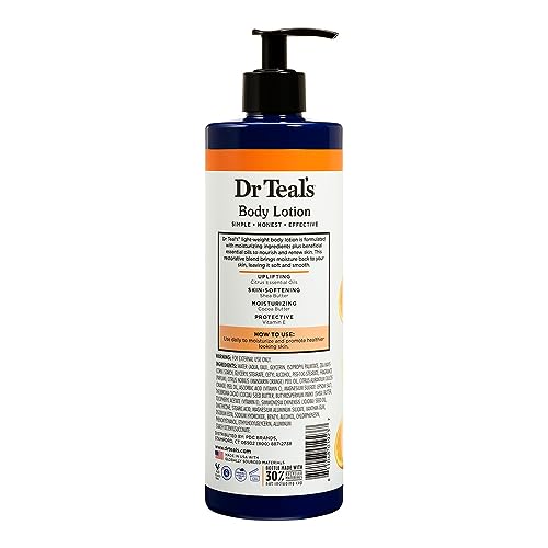 Dr Teal's Moisture Glow & Radiant Body Lotion with Vitamin C & Citrus Oil, 18 fl oz