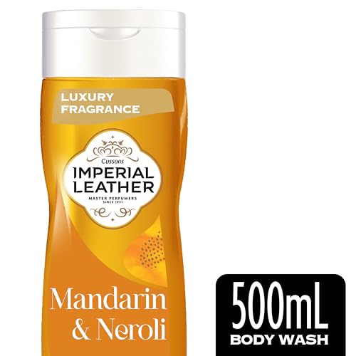 Imperial Leather Mandarin & Neroli Refreshing Body Wash Shower Gel, Signature Oil Blend, Creamy Lather, Gentle Skin Care, Bulk Buy, Pack of 6x500ml