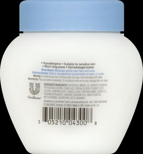 Pond's Cream, Dry Skin 3.9 oz (Pack of 3)