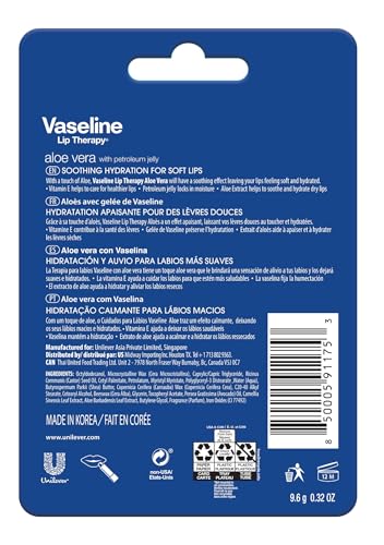 Vaseline Lip Therapy Aloe Care Twin Pack