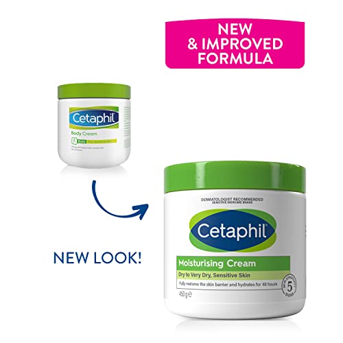 450g, Moisturising Cream For Dry to Very Dry, Sensitive Skin, With Niacinamide & Vitamin E