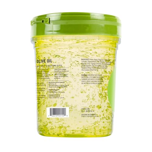 Ecoco Eco Style Gel Olive Oil - 100% Pure Olive Oil - Adds Shine And Tames Split Ends - Weightless Style - Nourishes And Repairs - Adds Moisture To The Scalp - Superior Hold - Healthy Shine - 32 Oz