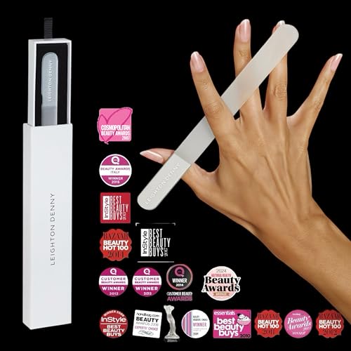 LEIGHTON DENNY Large Crystal Nail File (195mm) with Eco Case