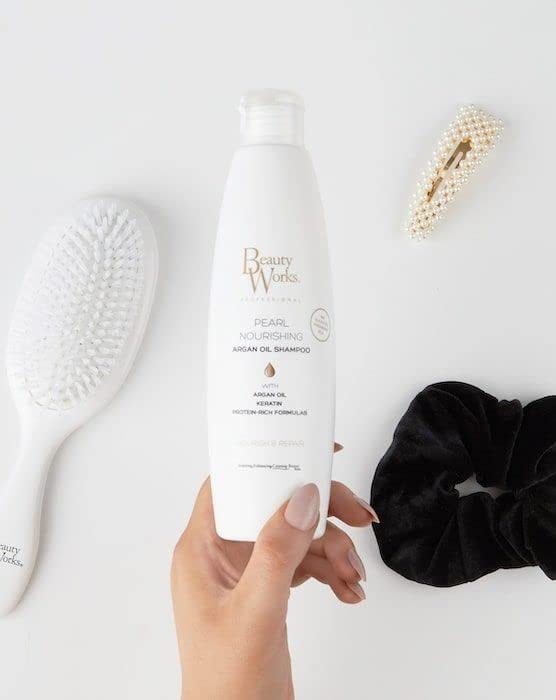 Beauty Works Pearl Nourishing Sulfate Free Argan Oil Shampoo 250ml SLE & Paraben Free