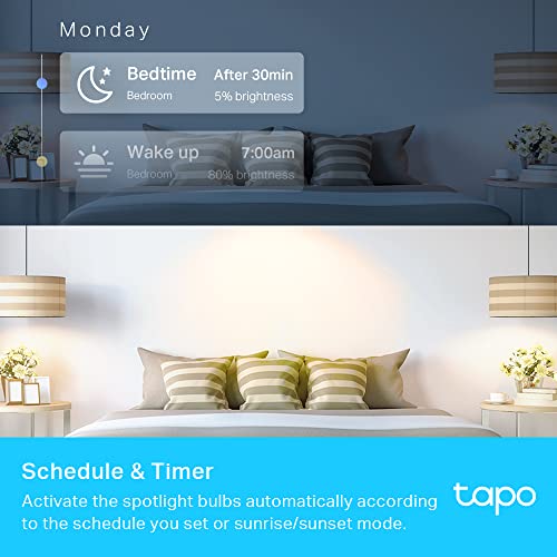 Dimmable GU10 Spotlight Bulbs, Tapo L610 4-Pack
