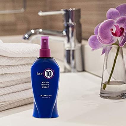 It's a 10 Haircare - Miracle Leave-In Product Spray, Natural Ingredients, Smoothes & Eliminates Frizz, Restores Shine, Colour Safe, Natural Ingredients, 295ml