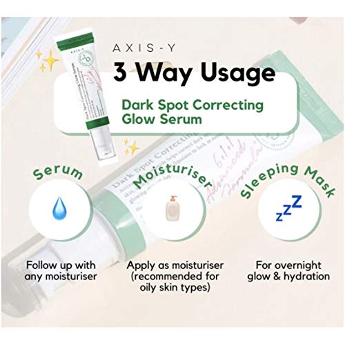 AXIS-Y Dark Spot Correcting Glow Serum 0.16 fl. oz. | Brightening Treatment, Anti-Aging, Acne Scars, Fine Lines, Hyperpigmentation, and Dark Circles