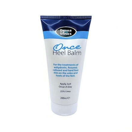 Dermatonics Once Heel Balm - Long-lasting Relief for Rough, Dry, and Callused Heels and Feet | Paraben-free and Clinicaly Proven | Visible Result in 8 Days | 200 ml