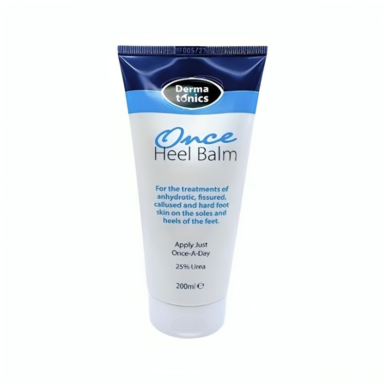 Dermatonics Once Heel Balm | Long-lasting Relief for Rough, Dry, and Callused Heels and Feet | Paraben-free and Clinicaly Proven | Visible Result in 8 Days | Pack of 3 x 200 ml