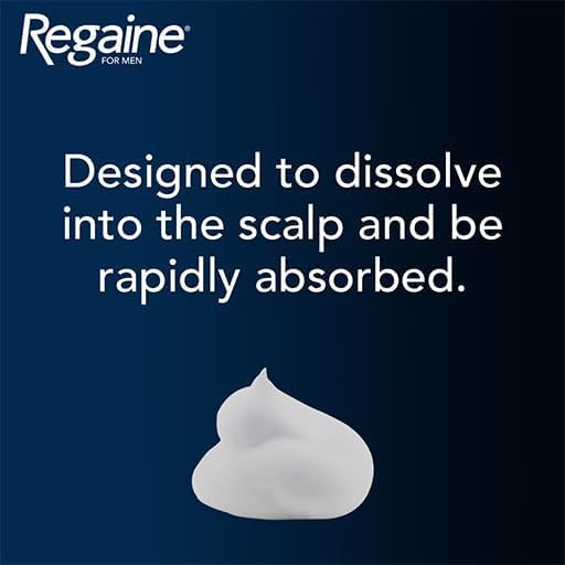 Regaine For Men Extra Strength Foam - Scientifically Proven To Help Stop Hereditary Hair Loss - Minoxidil Foam for Hair Regrowth - 73ml, Packaging may vary