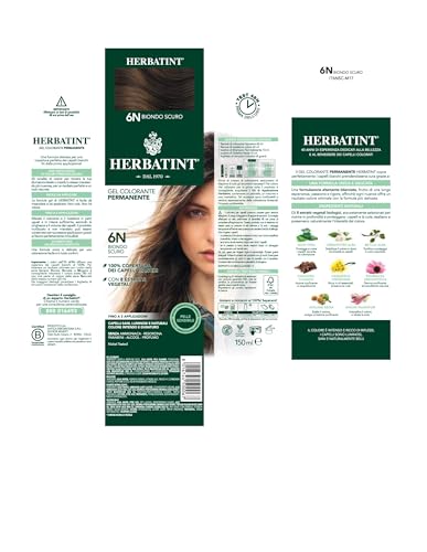 Herbatint Permanent Hair Color Gel 6n Dark Blonde 150ml