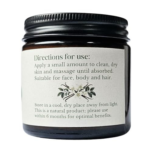 Whipped Tallow Cream - Grass-Fed, Halal Beef Tallow Skincare with Organic Olive Oil - Seed Oil Free, Face Cream & Body Moisturiser for Dry Skin & Eczema Relief (60ml, Organic Vanilla)
