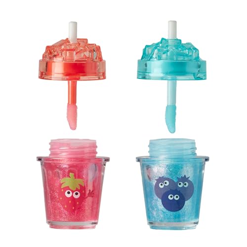 Tinc Scented Sparkly Lip Gloss - Ice Design - Delicious Scents: Strawberry and Blueberry - Lip Moisturising - Gift Idea - 2 in Pack