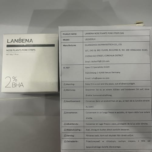 LANBENA Bamboo Charcoal Pore Strips(30g/1.06 Oz), 60 pcs Nose Strip with Blackhead Remover, Black HeadRemover for Face, Blackhead Re mover Kit, NoseStrips forBlackheads