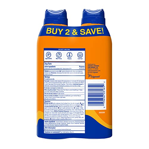 Banana Boat Ultra Mist Sport Performance Broad Spectrum Sun Care Twin Pack Sunshine Screen Spray – SPF 30, 6 Ounce by Banana Boat